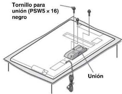 SONY SUB400S - Fije la unión suministrada en la parte posterior del televisor con ]. (PSW5 × 16) negros (suministrados). - 1