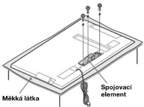 SONY SUB400S - Uvolněte šrouby ze spojovacího elementu v zadné Časti televizoru. - 1