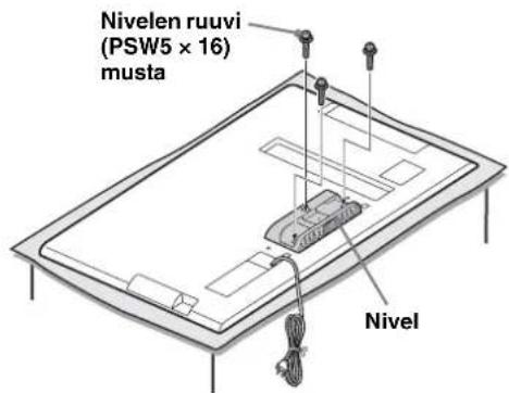 SONY SUB400S - Kiinnitä mukana toimitetu nivel television takaosaan kolmella ruuvilla (PSW5 × 16) musta (sisälty toimitukseen). - 1