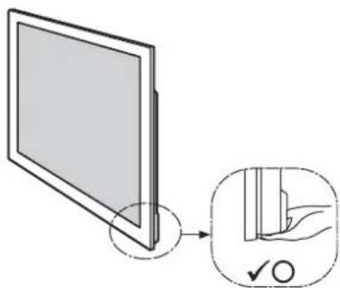 SONY SUB400S - Houd de tv vast op het opgegeven punt als u deze verplaatst. - 1