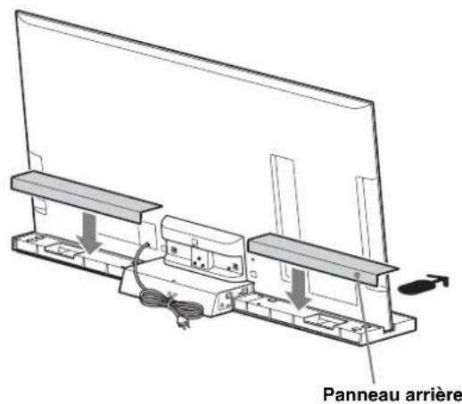 SONY SUB400S - Installez le téléviseur sur le support TV. - 3