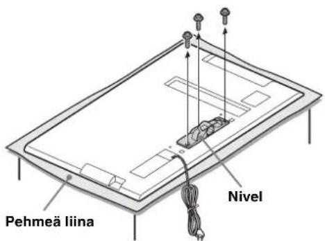 SONY SUB400S - Irrota ruuvit television takana olevasta nivelesta. - 1