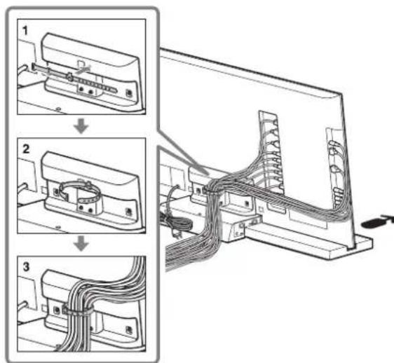 SONY SUB400S - Prinderea laolaltă a cablurilor. - 1
