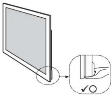 SONY SUB400S - A TV-keszüléket mozgatas közben a megadott pontokon fogja meg. - 1