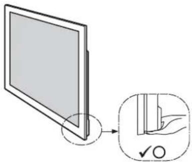 SONY SUB400S - Tenez le téléviseur au point spécifique lorsqu'you le déplacez. - 1