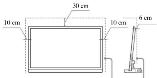 SONY SUB400S - OCTaBeTe DoCTaTbUHO    IPOCTpaHCTBO OKOJIO TeJIeBn3Opa,    3a Da OCHyPnTe IpaBnJHa    CINPKuJaun Ha Bb3dYxa. - 1