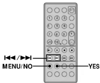 I<I MENU/NO YES