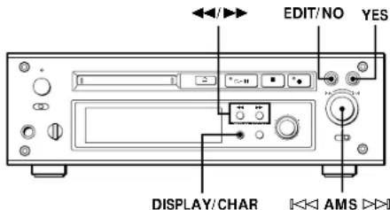 SONY MDSJ3000ES - Titrage d'un enregistrement (fonction TITLE) - 1