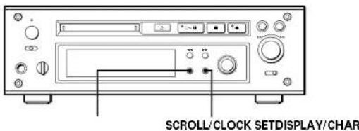 SONY MDSJ3000ES - Utilisation de l'affichage - 1
