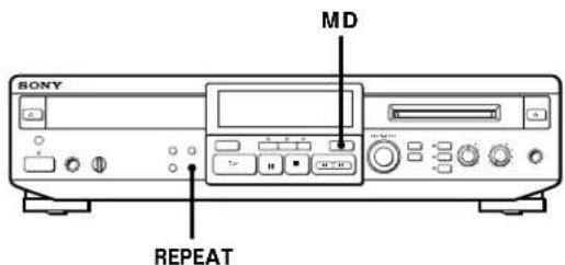 SONY MXDD1 - Playing Tracks on an MD Repeatedly (Repeat Play) - 1