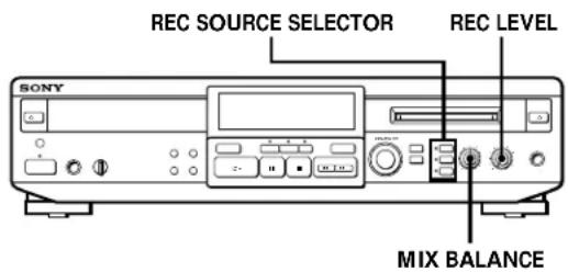 SONY MXDD1 - Réglage du niveau d'enregistrement - 1