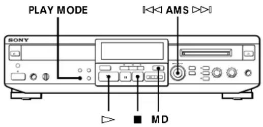 SONY MXDD1 - Playing Tracks on an MD in the Desired Order (Program Play) - 1