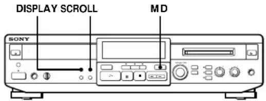 SONY MXDD1 - Vérification du temps restant sur un MD - 1