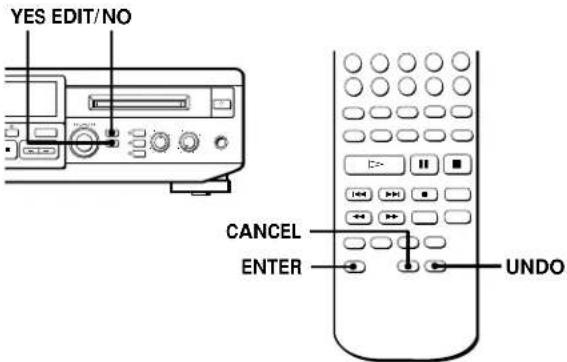 SONY MXDD1 - Undoing the Last Edit (Undo Function) - 1