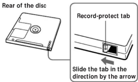 SONY MXDD1 - To protect an MD against accidental erasure - 1