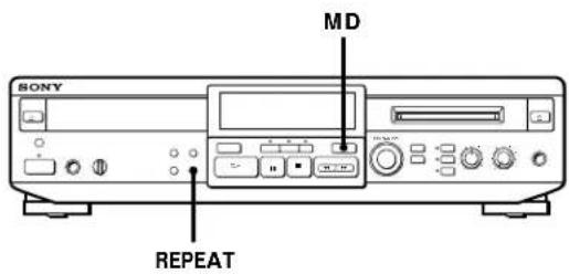 SONY MXDD1 - Lecture repétée des plages d'un MD (lecture repétée) - 1