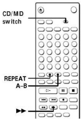 SONY MXDD1 - Playing Tracks on an MD Repeatedly (Repeat Play) - 2