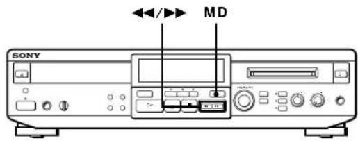 SONY MXDD1 - Localisation d'un point donné d'une plage d'un MD - 1