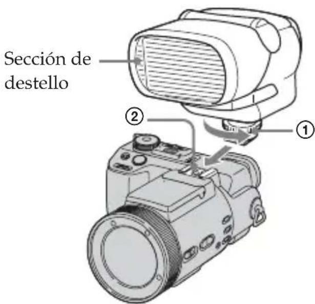 SONY HVLF32X - Cuando utilise una CAMERA digital que no sea compatible con la zapata para accesorios avanzados - 2