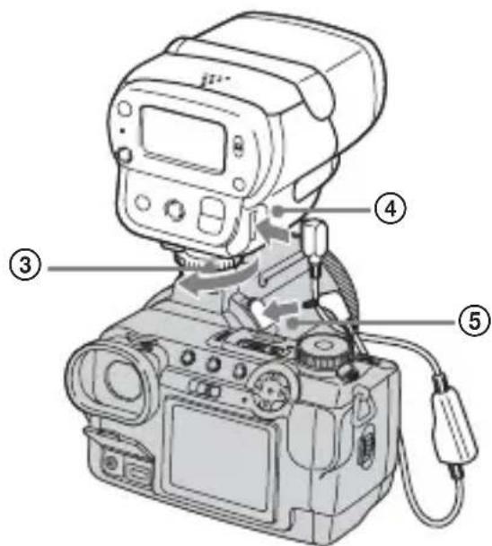 SONY HVLF32X - Cuando utilise una CAMERA digital que no sea compatible con la zapata para accesorios avanzados - 3