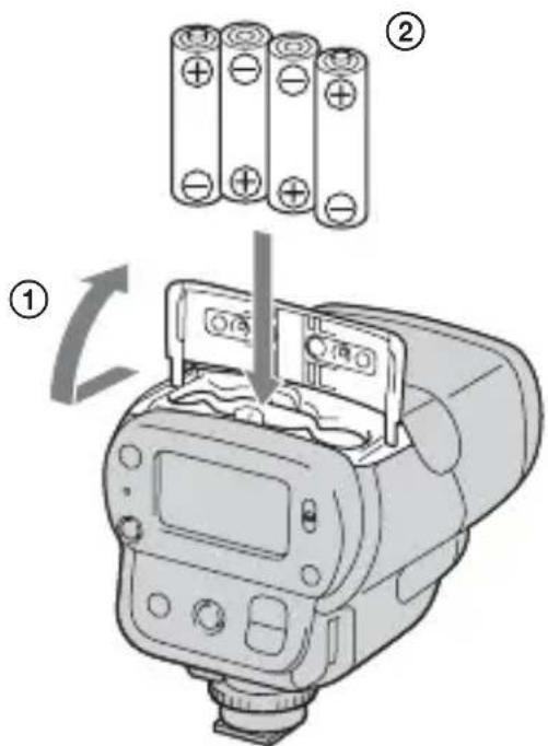 SONY HVLF32X - Installing the batteries - 1