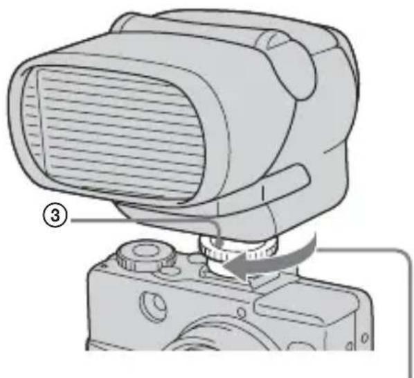 SONY HVLF32X - En cas d'utilisation d'un apparéil photo numérique compatible avec la griffe porte-accessoire intelligente - 5