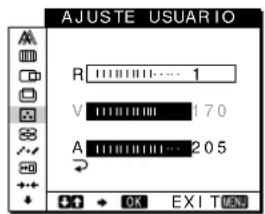SONY SDMN80 - Ajuste de la temperatura del color (COLOR) - 1