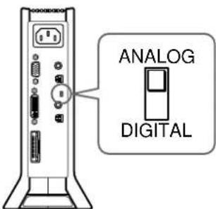 SONY SDMN80 - Punto 2: Controllo del selettore digitale/analogico - 1