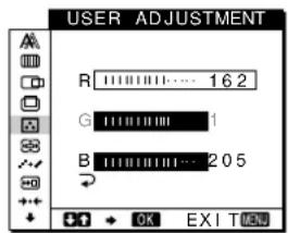 SONY SDMN80 - If necessary, fine tune the color temperature. - 1