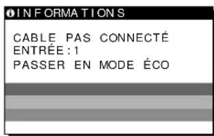 SONY SDMN80 - Si l'indication cable PAS connecte apparait sur l'écran - 1