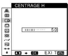 SONY SDMN80 - 3CENTRAGE h (signaux analogiques RVB uniquement) (page 15) - 1