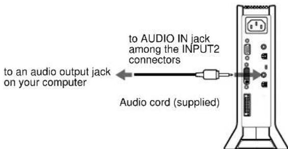 SONY SDMN80 - Step 4: Connect the audio cord - 1