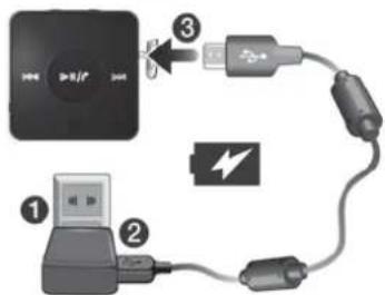 SONY MBH10 - Pour charger la batterie - 1