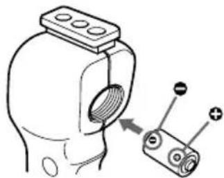 SONY MPKDVF5M - Preparing the marine pack (installing the battery) - 3