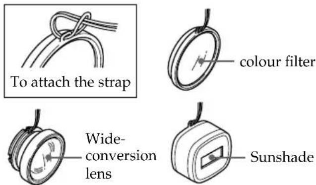 SONY MPKDVF5M - Attaching the supplied strap - 1
