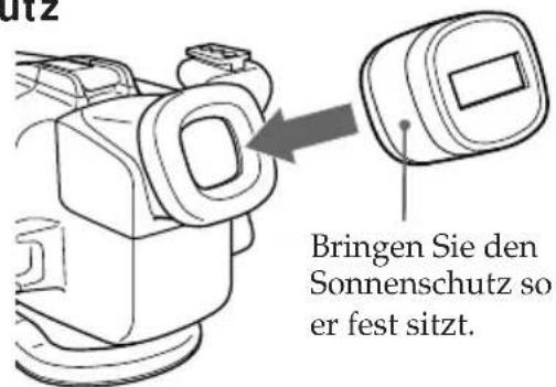 SONY MPKTRV7 - Der mitgelieferte Sonnenschutz - 1