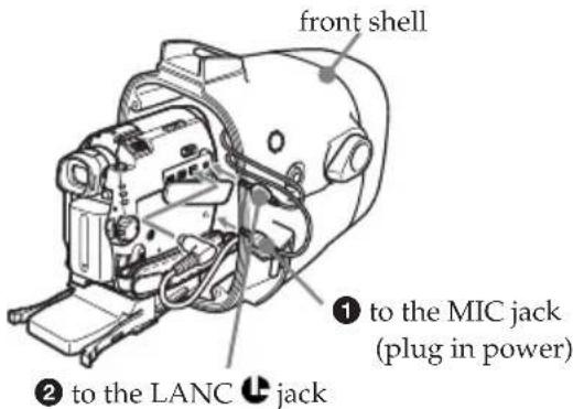 SONY MPKDVF7 - Installing the camcorder to the marine pack - 5