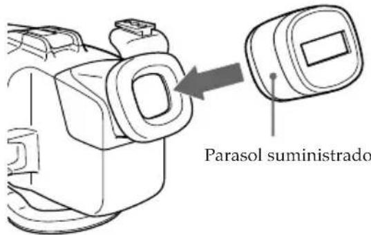 SONY MPKDVF7 - Uso del parasol suministrado - 1