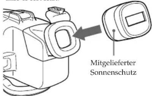 Mitgelieferter Sonnenschutz