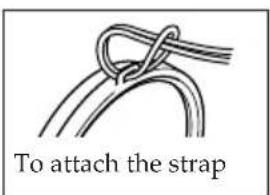SONY MPKDVF7 - Attaching the supplied strap - 1