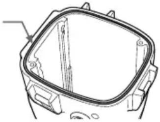 SONY MPKDVF3 - Der Dichtungsring sorgt damit, daß das Unterwassergehäuse wasserdicht schließt. Gehen Sie davon ordnungsgemäß mit ihm um. - 1