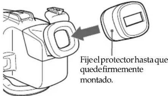 SONY MPKDVF2 - Utilización del protector contra luz solar suministrado - 1