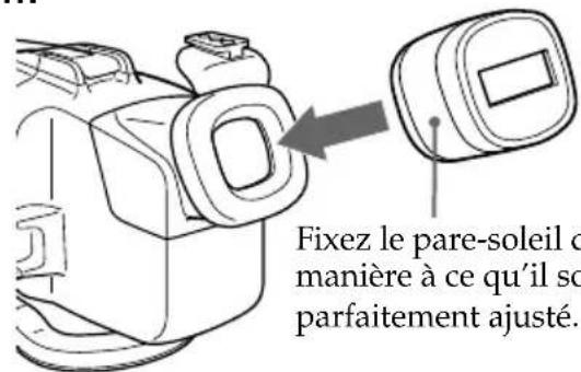 SONY MPKDVF2 - Utilisation du pare-soleil fourni - 1