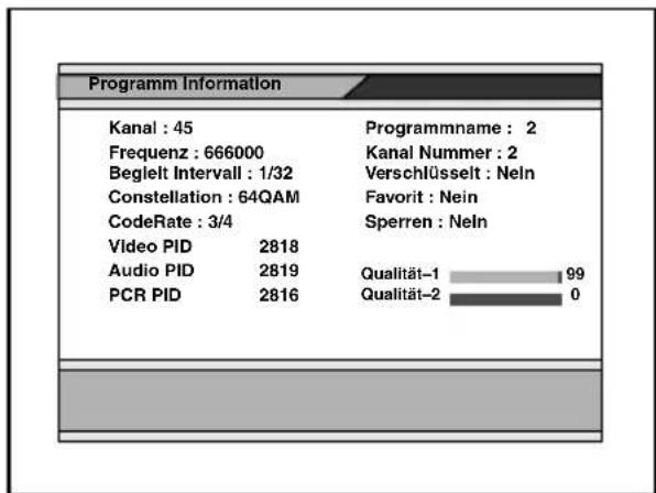 SONY XTDTV1 - Betrachten der Kanal-Information - 1