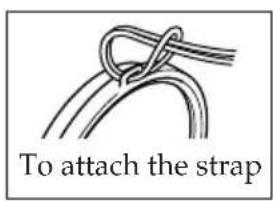 SONY MPKDVF6 - Attaching the supplied strap - 1