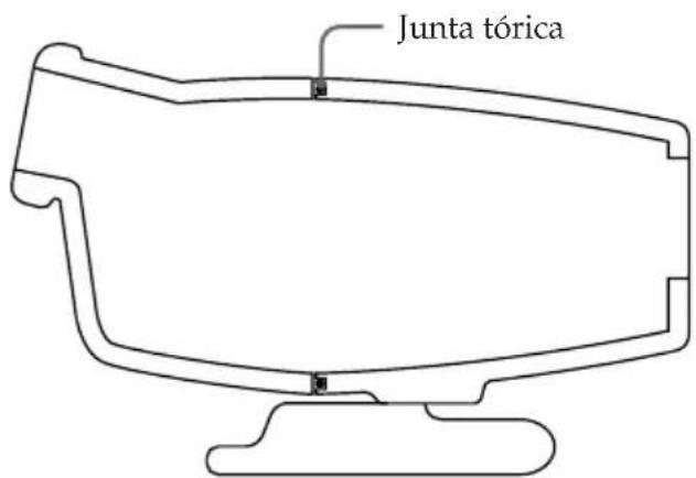 SONY MPKDVF6 - Forma de impermeabilizar de la junta tórica - 1