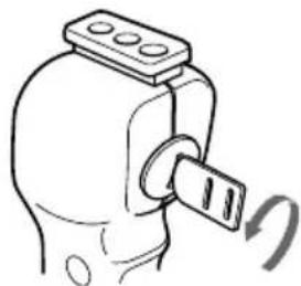 SONY MPKDVF6 - Insert the lithium battery into the grip. - 1