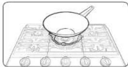 SAMSUNG NA36K7750TS - Grille du wok (uniquement pour NA30K7750T\*/NA36K7750T\*) - 1