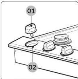 SAMSUNG NA36K7750TS - Boutons de commande - 1