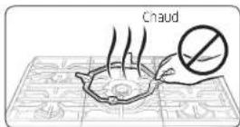 SAMSUNG NA36K7750TS - Grille du wok (uniquement pour NA30K7750T\*/NA36K7750T\*) - 2